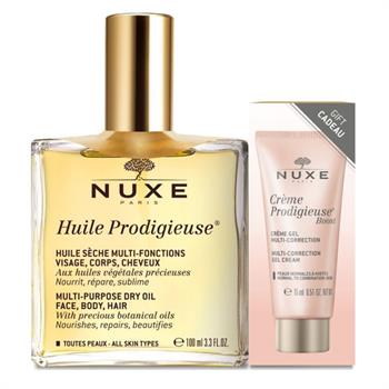 Nuxe Huile Prodigieuse 100ml & Creme Prodigieuse Boost Multi Correction 15ml