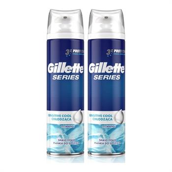 Gillette Series Sensitive Cool Shave Foam with Menthol 2 x 250 ml