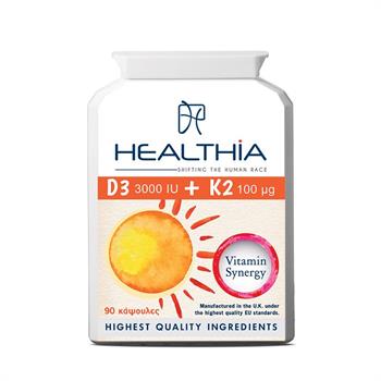 Healthia D3 3000iu Κ2 100 mcg 90 caps