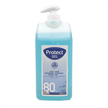Protect Gel 80% Αλκοολούχο Αντισηπτικό Gel Καθαρισμού Χεριών 1000ml