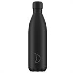 Chilly`s Monochrome All Black Θερμός από Ανοξείδωτο Ατσάλι 750 ml