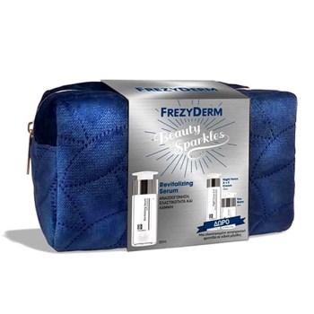 Frezyderm Beauty Sparkles Revitalizing Serum 50ml, Night Cream 10ml, Eye Cream 5ml & Cosmetic Bag