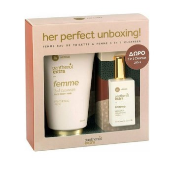 Medisei Panthenol Extra Femme Eau de Toilette 50ml & Cleanser Face,Body & Hair 200ml