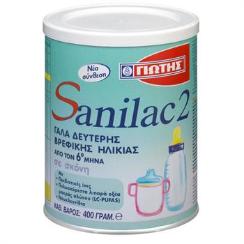 Γιώτης Γάλα σε Σκόνη Sanilac 2 6m+ 400gr