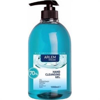 Farcom Arlem Ήπιο Αντισηπτικό Gel Καθαρισμού Χεριών 70% 1000ml