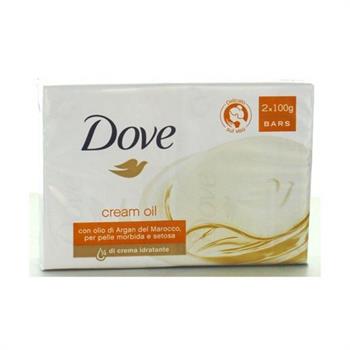Dove Soap  Silk Cream Oil 100gr x 2