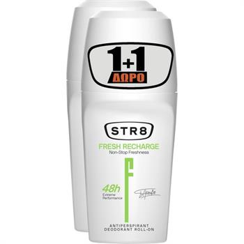 STR8 Fresh Recharge 48h Roll-On 2 x 50ml