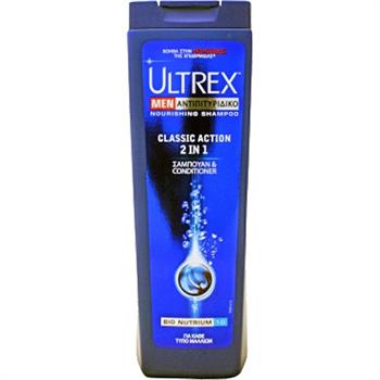 Ultrex Men Classic Action 2 σε 1 Αντιπιτυριδικό Σαμπουάν + Conditioner για Κάθε Τύπο Μαλλιών 360ml