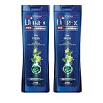 Ultrex Men 24h Fresh Αντιπιτυριδικό Σαμπουάν με Εκχύλισμα Λεμονιού και Μέντας 2 x360 ml