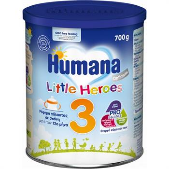 Humana Γάλα σε Σκόνη Optimum 3 12m+ Little Heroes 700gr