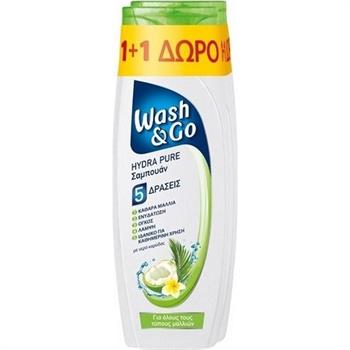 Wash + Go Hydra Pure Shampoo 2x400ml