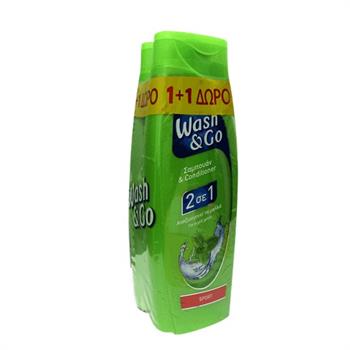 Wash + Go Sport 2x400ml