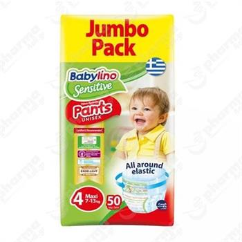 Babylino Sensitive Pants No 4 (7-13kg) Jumbo Pack 50τμχ