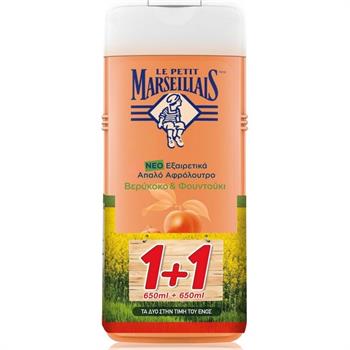 Le Petit Marseillais Βερίκοκο + Φουντούκι 1+1 650 ml
