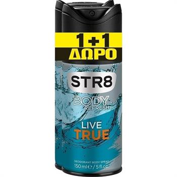 STR8 Live true 48h Deodorant Body Spray 2 x 150ml