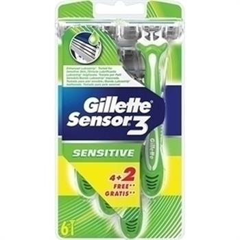 Gillette Sensor 3 Sensitive 4τμχ + Δώρο 2τμχ