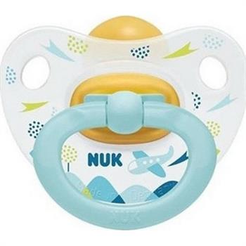 Nuk Happy Kids Καουτσούκ Mint Plane 0-6m 1τμχ