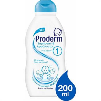 Proderm Σαμπουάν + Αφρόλουτρο No 1 200ml