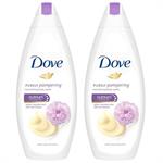 Dove Purely Pampering Sweet Cream with Peony Ενυδατικό Αφρόλουτρο Χαρίζει Στιγμές Χαλάρωσης + Φροντίδας στο Μπάνιο σας 2x500ml