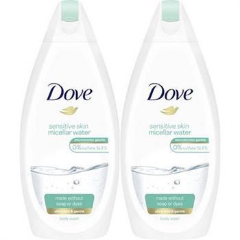 Dove Micellar Αφρόλουτρο Sensitive 500ml 1+1 Δώρο