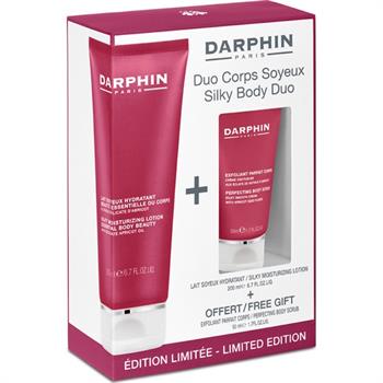 Darphin Silky Moisturizing Lotion Λοσιόν Σώματος με Αιθέριο Έλαιο Βερίκοκο 200ml + Perfecting Body Scrub 50ml