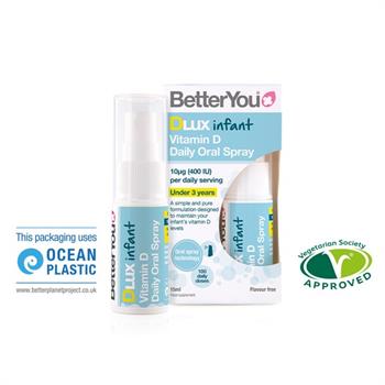 BetterYou Dlux infant 400 IU spray D3 15ml 100 Ψεκασμοί 6m - 3 ετών
