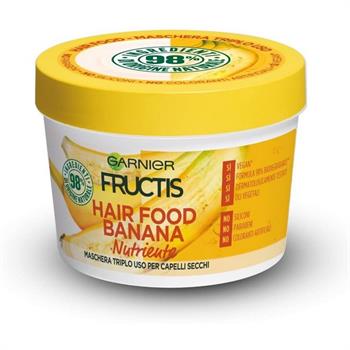 Garnier Fructis Hair Food Mask 3 in 1 Banana για Ξηρά Μαλλιά 390ml