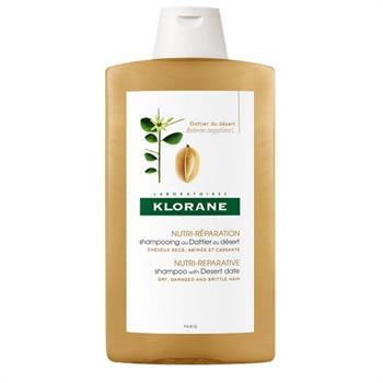 Klorane Desert Date Shampoo Σαμπουάν με Χουρμά της Ερήμου, για θρέψη + αναδόμηση των ξηρών, ταλαιπωρημένων + εύθραυστων μαλλιών, 400ml