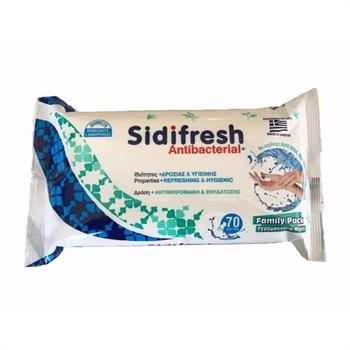 Sani Air Sidifresh Antibacterial Wet Wipes Υγρά Μαντηλάκια x 70