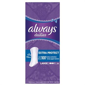 Always Dailies Large Extra Protect Σερβιετάκια, 26 τεμάχια