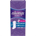 Always Dailies Extra Protect Large Fresh Σερβιετάκια, 24 Τεμάχια