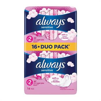 Always Sensitive Ultra Long Plus Economy Pack Σερβιέτες Με Φτερά 16 Τεμάχια