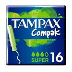 Tampax Compak Super Plus Tampons Ταμπόν με απλικατέρ Υψηλής Απορροφητικότητας, 16 τεμάχια