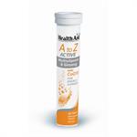 Health Aid A to Z ACTIVE Multivitamins + Ginseng με CoQ10, με γεύση tutti frutti 20 eff.tabs