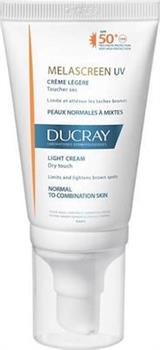 Ducray Melascreen UV Light Cream For Normal To Combination Skin SPF50 40ml 1Τεμάχιο
