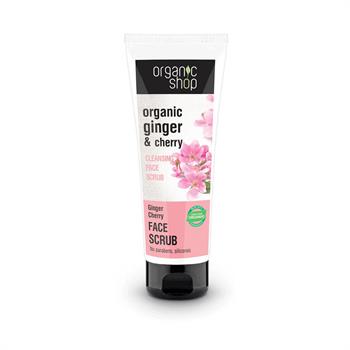 Natura Siberica Organic Shop Ginger & Cherry Cleansing Face Scrub 75ml
