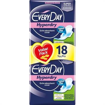 Every Day HyperDry Super Ultra Plus Value Pack 18τμχ