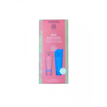 Αpivita PROMO Travel Set Bee Sun Safe Face & Body Milk 100ml & After Sun Face & Body Gel Cream 100ml