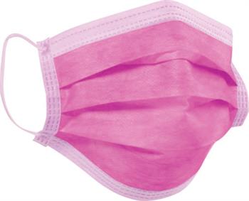 Poli Mey Med Ear Loop Face Mask Φούξια 50τμχ