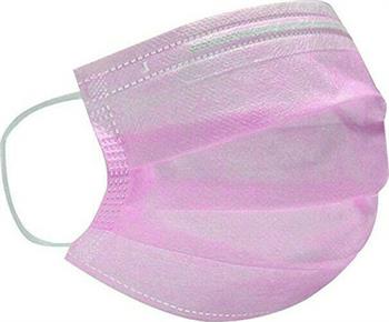 Poli Donex Poli Luxury Face Mask Hypoallergenic 3ply Ροζ 50τμχ