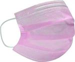 Poli Donex Poli Luxury Face Mask Hypoallergenic 3ply Ροζ 50τμχ