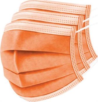 Poli Mey Med Ear Loop Face Mask Πορτοκαλί 50τμχ