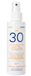 Korres Αντηλιακό Spray γιαούρτι Προσώπου/Σώματος spf 30 150ml