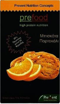Prevent PreFood Σνακ Μπισκότο Πορτοκάλι 100gr