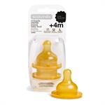 Suavinex 4m +, Round Rubber Nose, Fast Flow, 3150388, 2 pcs.