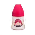 Suavinex Μπιμπερό Hey Girl La texμε Στρογγυλή Θηλή 3P 150 ml 0  M+