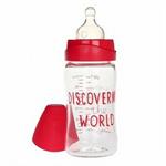 Suavinex Μπιμπερό Discovering world Silicone με Στρογγυλή Θηλή 3P 210 ml 0M+
