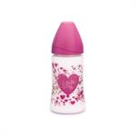 Suavinex Μπιμπερό Infinite love Silicone με Στρογγυλή Θηλή 3P 270 ml 0M+