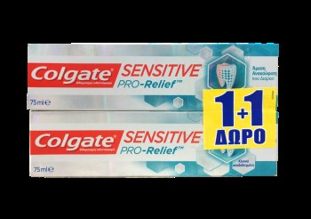 Colgate Sensitive Pro-Relief 75ml 1+1 Δώρο