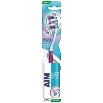 AIM Vertical Expert Double Face Οδοντόβουρτσα Μαλακή 1τμχ